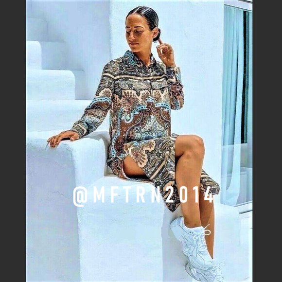 ZARA Printed Tunic with Long Sleeves* - Picture 5 of 16